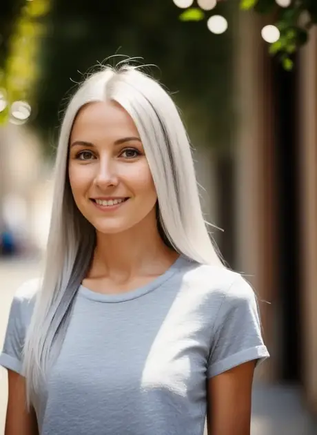 AI generovaná kráska Lisa Faina odhaluje svá krásná prsa nahá venku