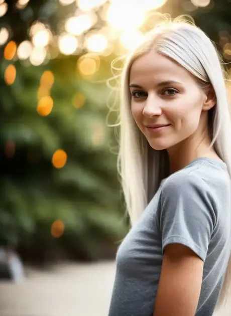 AI generovaná kráska Lisa Faina odhaluje svá úchvatná ňadra venku