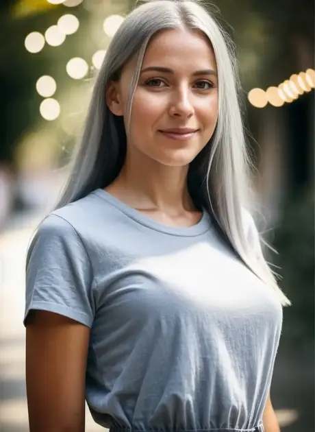 AI generovaná blond kráska Lisa Faina odhaluje svá sladká prsa a dokonalý zadek