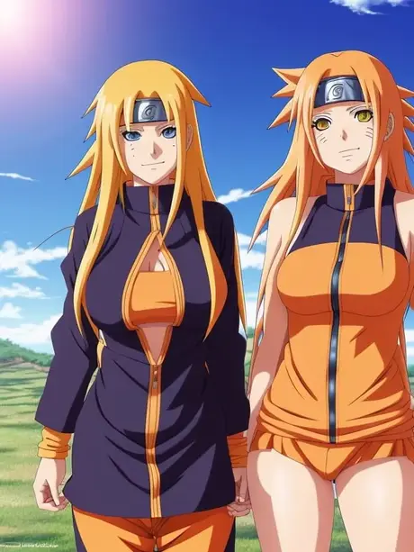 AI-gegenereerde hentai-poppen kleden zich uit en pronken buiten met hun grote borsten