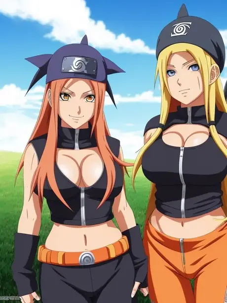Tekoälyn luomat hentai-mallit esittelevät suuria rintoja ulkokohtauksessa