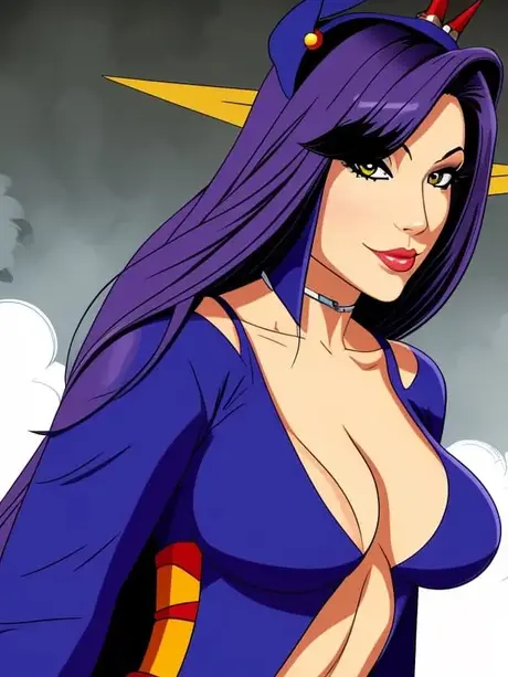 AI generovaná Raven z Teen Titans předvádí svá obrovská prsa v sólové scéně
