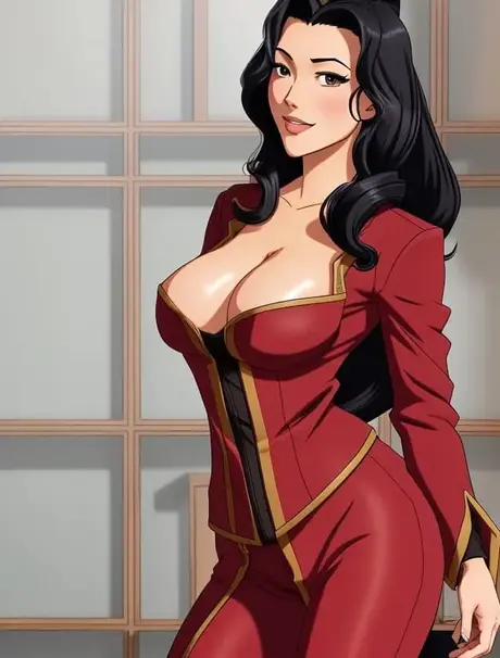 Asami Sato, la bombe kinky générée par AI, exhibe ses énormes seins brillants