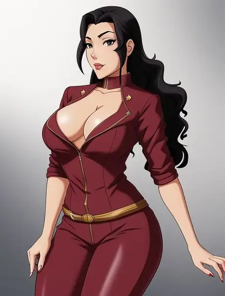 Asami Sato, la bombe kinky générée par AI, exhibe ses énormes seins brillants