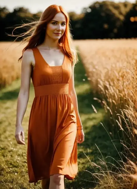 Liza Hunswot pózuje nahá v pšeničném poli: modelové focení generované AI