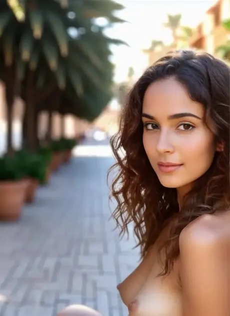 Olga Milana se prochází nahá po městské ulici v rozkošné scéně vytvořené AI