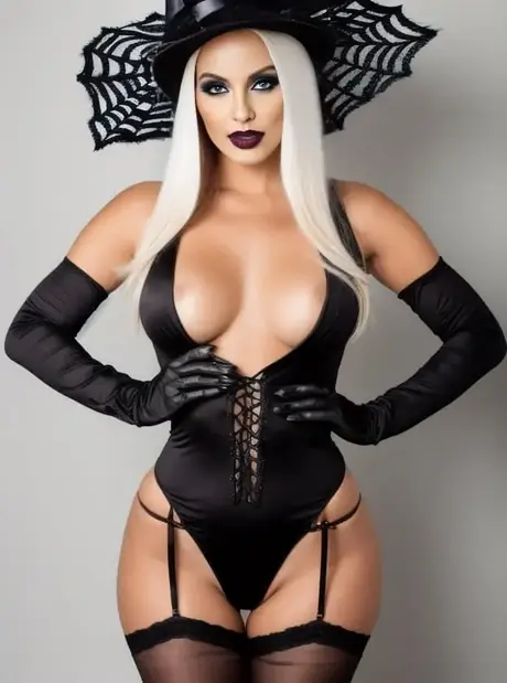 Sandra Wilkins, la bellezza bionda generata da AI, mostra i suoi seni splendidi in lingerie