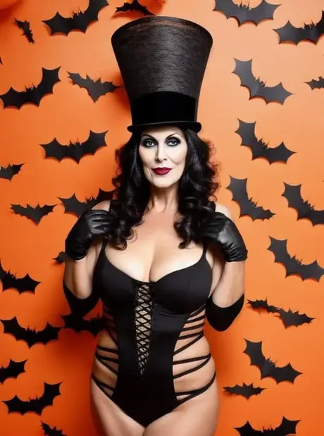 Sasha Lansday provoca con le sue tette grosse in una sexy galleria di Halloween generata con AI