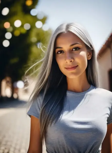Štíhlá modelelka Lisa Faina vytvořená AI se svléká a prochází městem