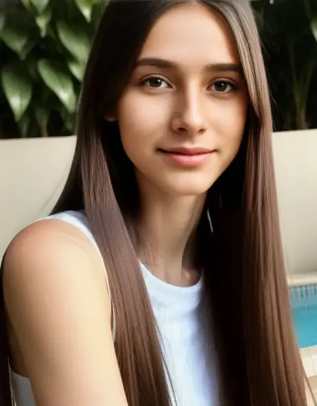 Úchvatná modelka AI Angel Anny odhaluje svá malá prsa a bezchybný zadek