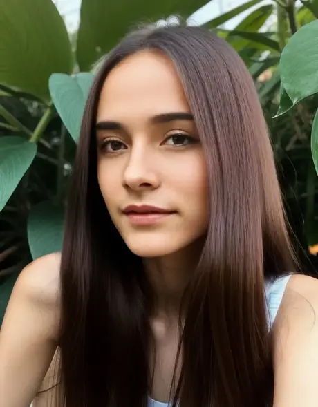 Úchvatná modelka AI Angel Anny odhaluje svá malá prsa a bezchybný zadek