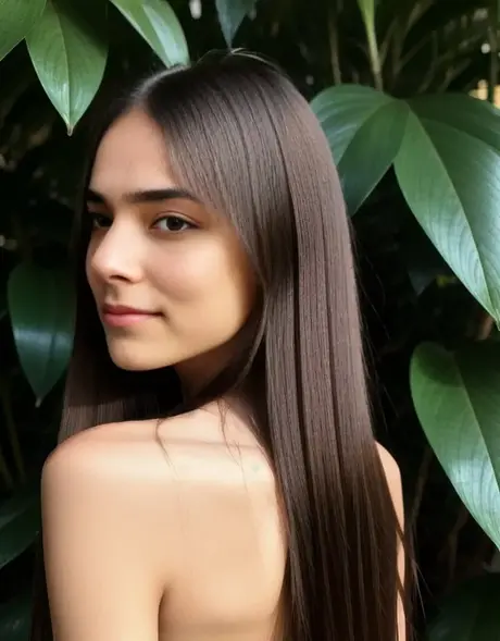 Úchvatná modelka AI Angel Anny odhaluje svá malá prsa a bezchybný zadek