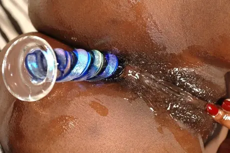 Jasmine Webb : jeu anal en solo et pipi avec exhibition de chatte rasée