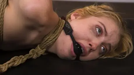 Chloe Cherry amarrada e amordaçada antes de sexo violento