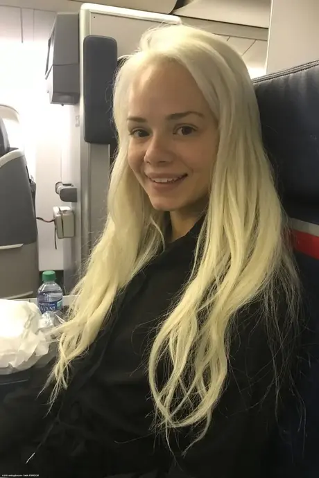Compilation di Elsa Jean, bionda dai capelli corti, che posa seminuda e vestita